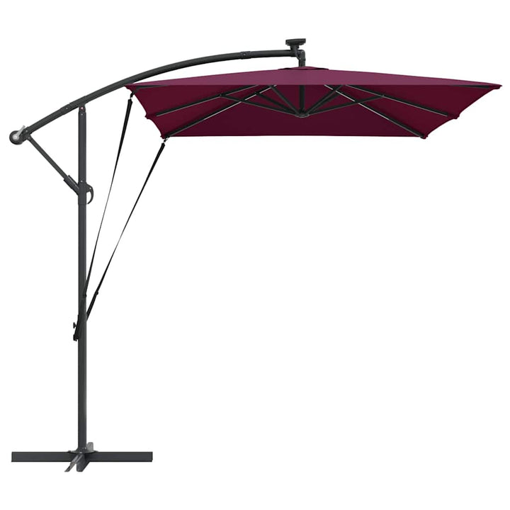 Parasol Bordeaux Rød 294 x 200 x 270 cm Polyester og Aluminium