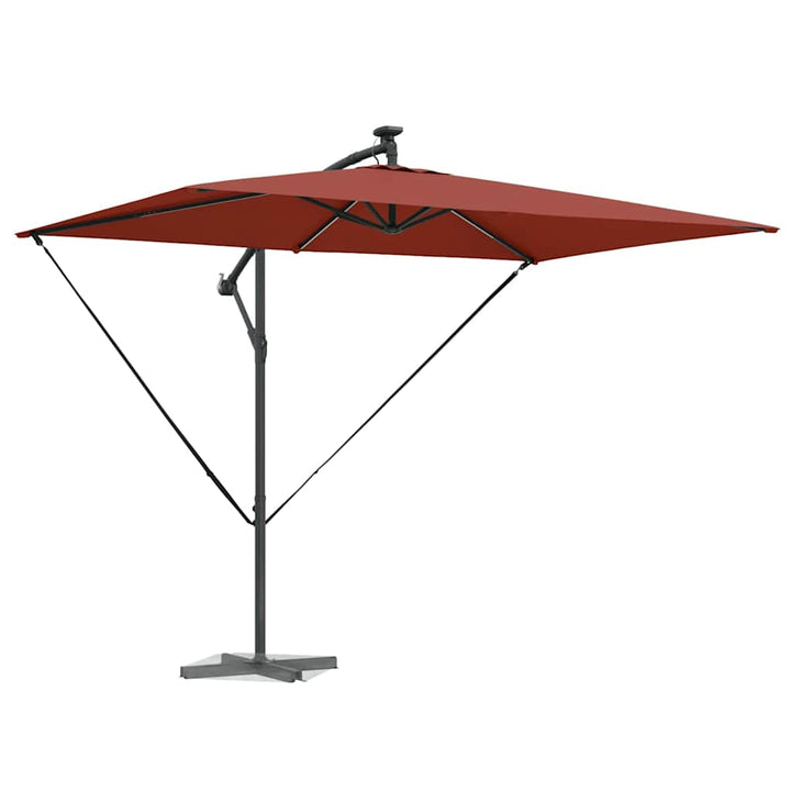 Parasol Terrakotta 294 x 200 x 270 cm Polyester og Aluminium