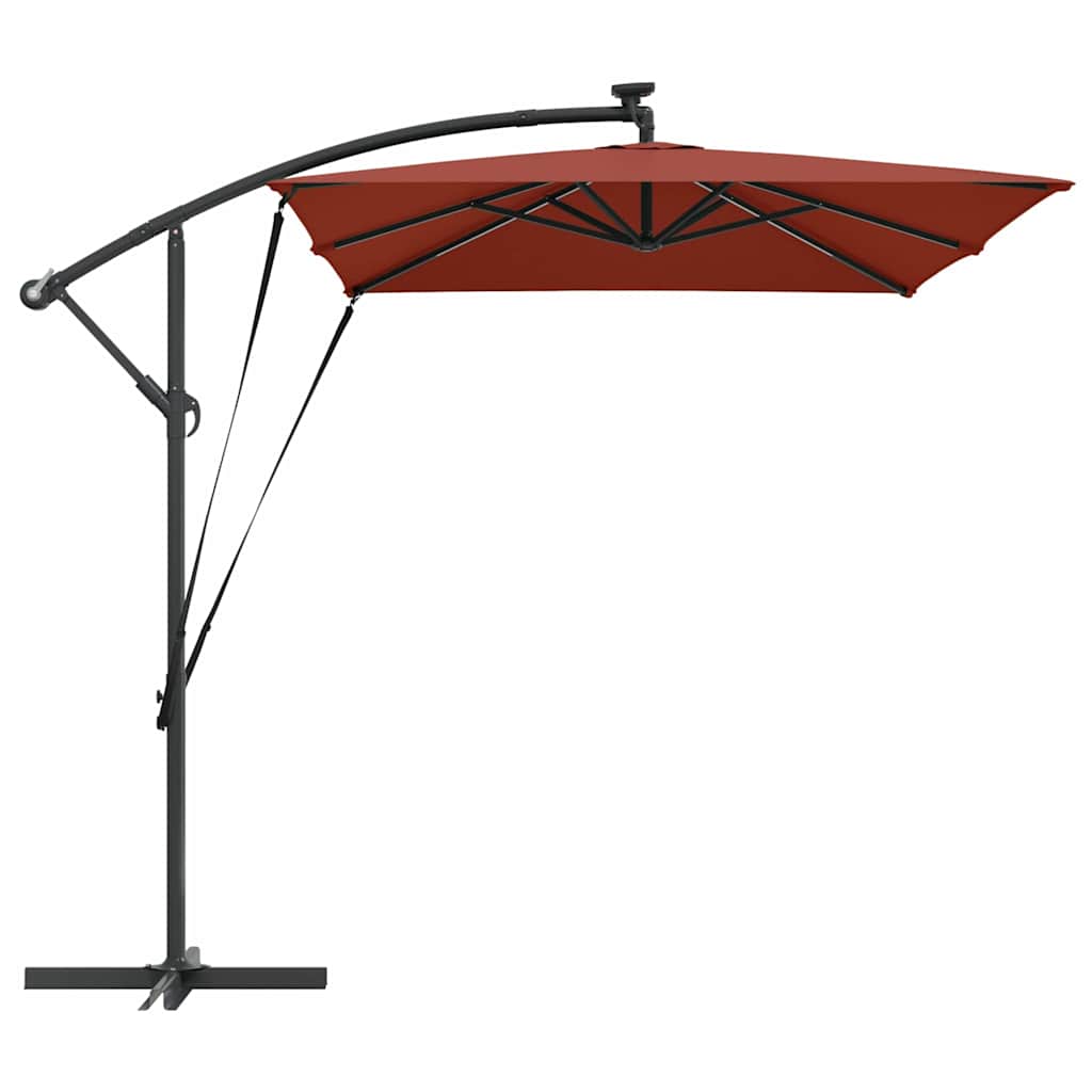 Parasol Terrakotta 294 x 200 x 270 cm Polyester og Aluminium