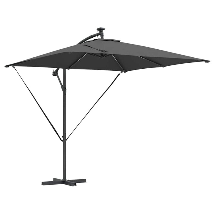 Parasol Antracit 249 x 249 x 250 cm Polyester og Aluminium