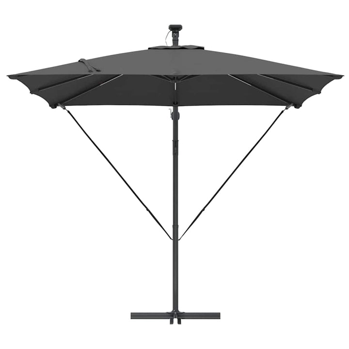 Parasol Antracit 249 x 249 x 250 cm Polyester og Aluminium
