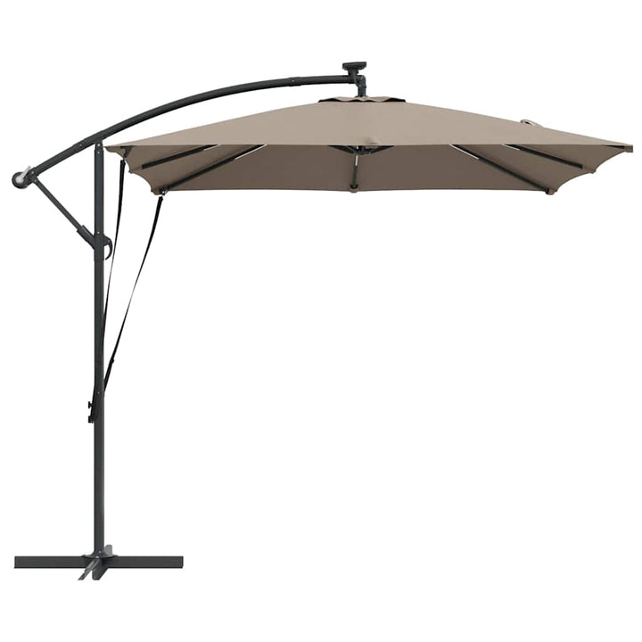 Parasol Gråbrun 249 x 249 x 250 cm Polyester og Aluminium