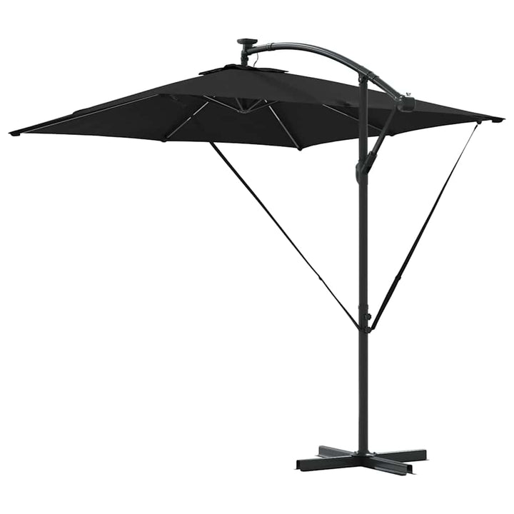 Parasol Sort 249 x 249 x 250 cm Polyester og Aluminium