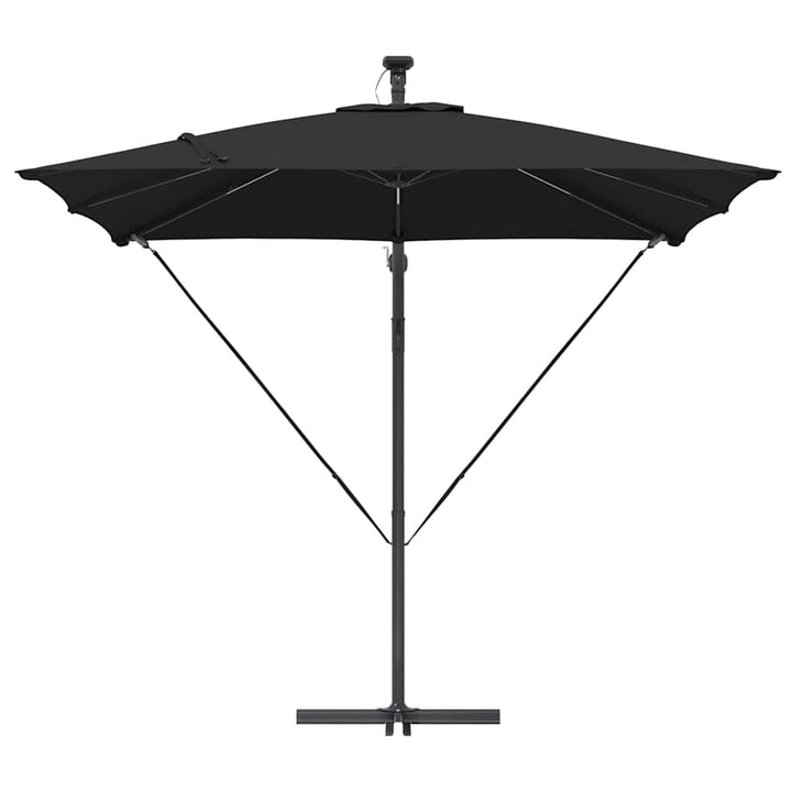 Parasol Sort 249 x 249 x 250 cm Polyester og Aluminium
