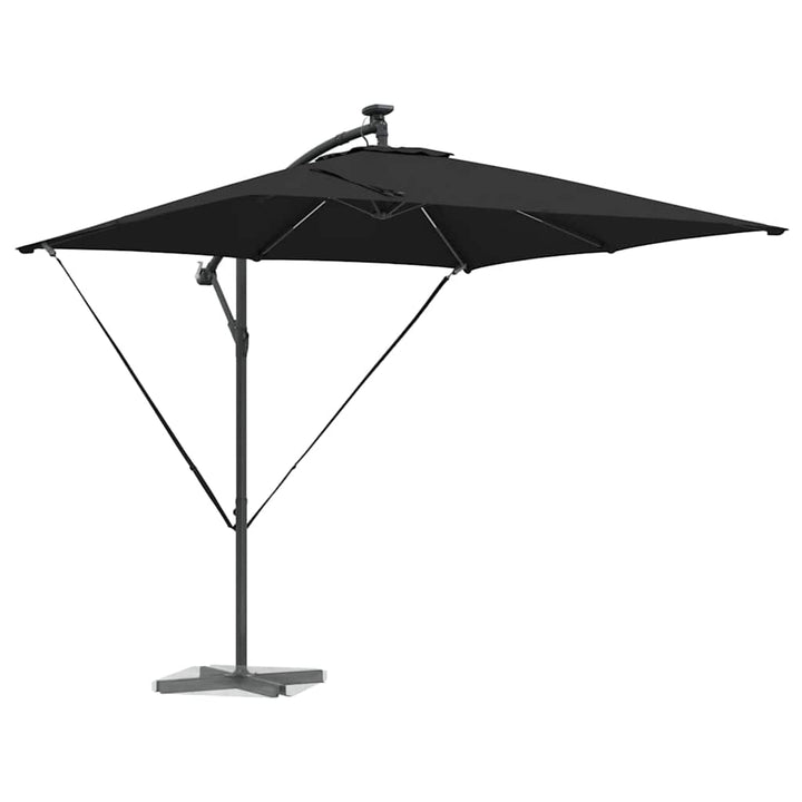 Parasol Sort 249 x 249 x 250 cm Polyester og Aluminium