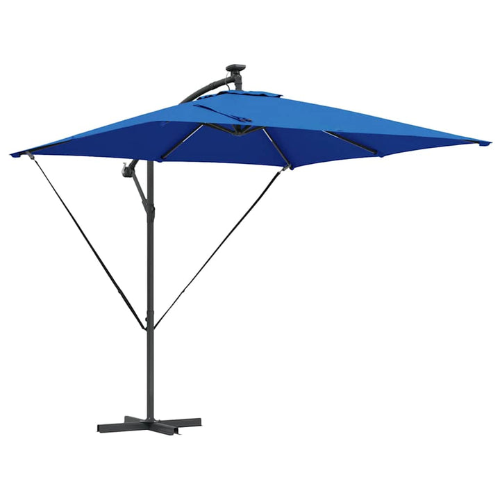 Parasol 249 x 249 x 250 cm Polyester og Aluminium Azurblå