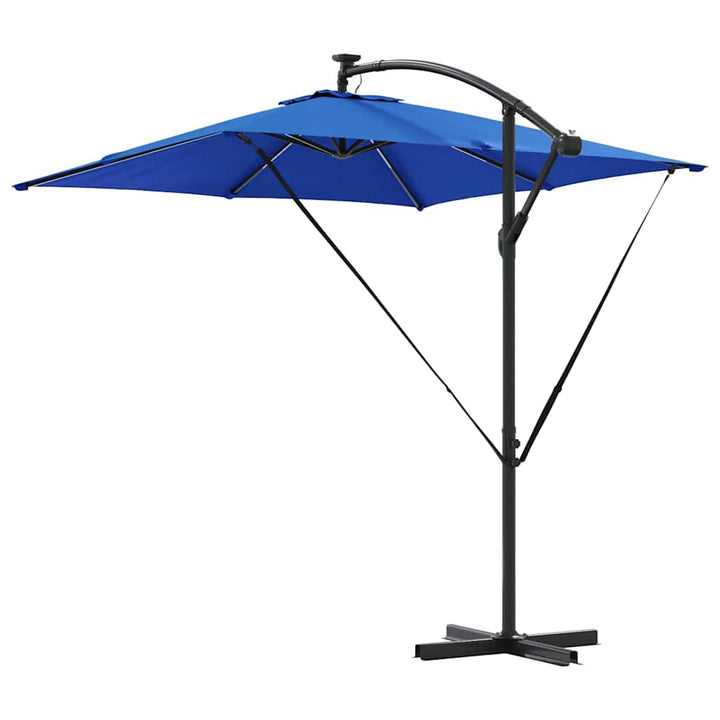 Parasol 249 x 249 x 250 cm Polyester og Aluminium Azurblå