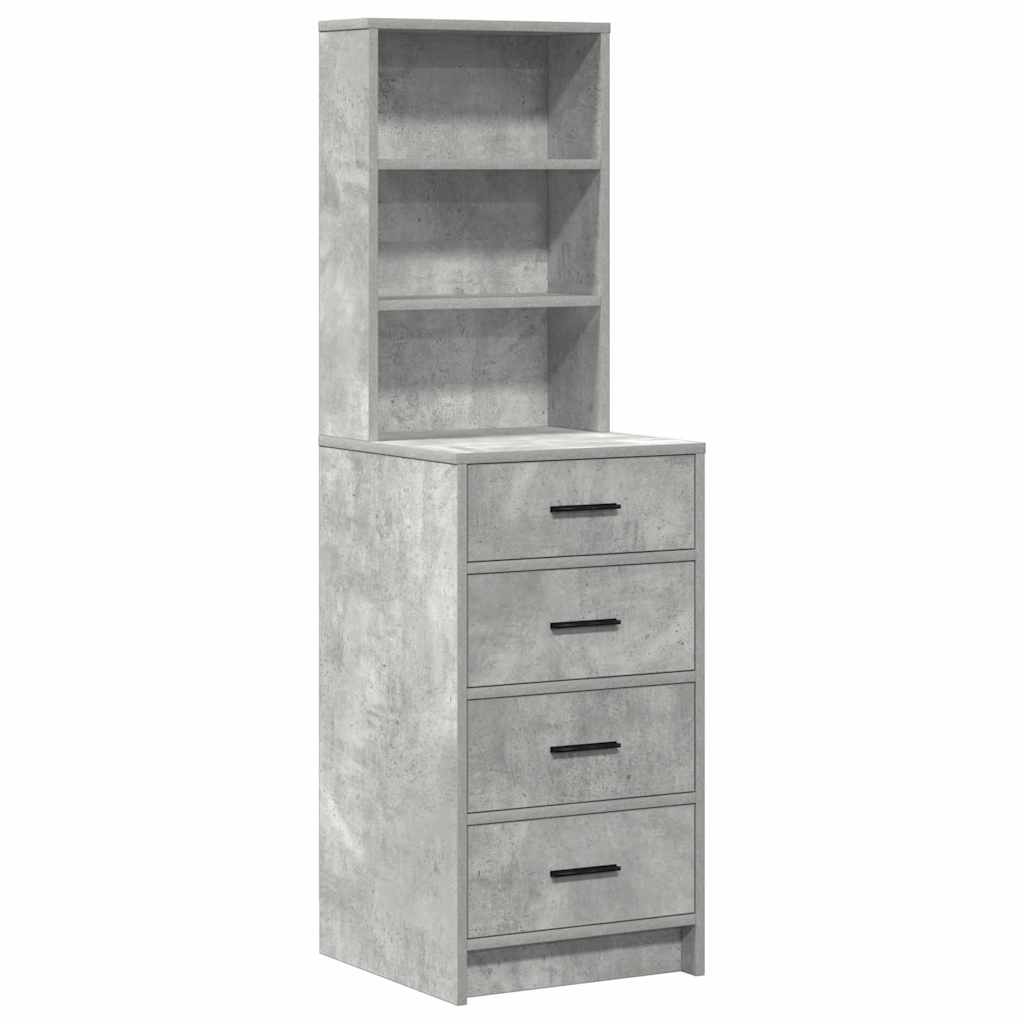 Klædeskab 2 stk. Grå 78.5 x 41 x 135 cm Konstrueret træ