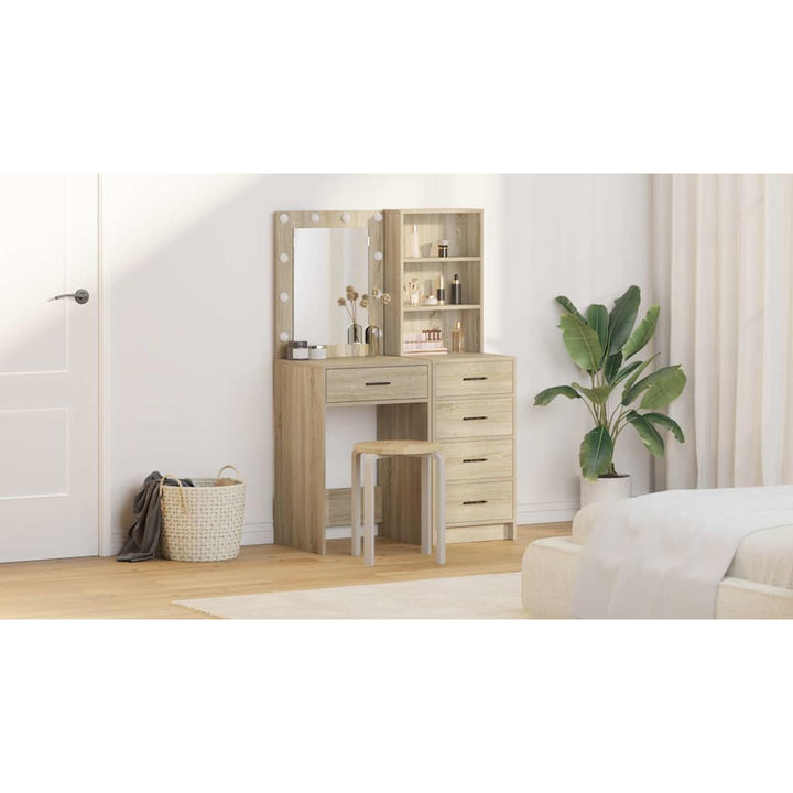 Klædeskab med hylde 2 pcs Brun 50 x 41 x 135 cm Konstrueret træ