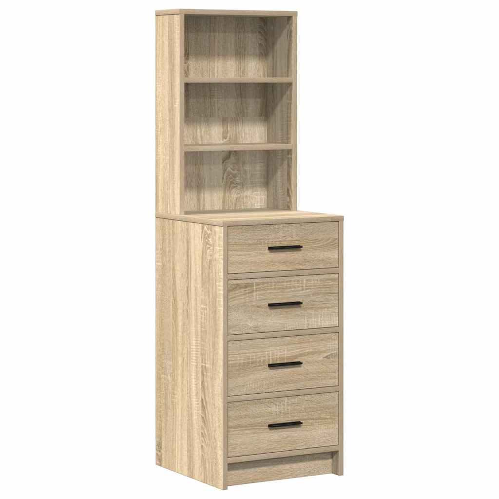 Klædeskab med hylde 2 pcs Brun 50 x 41 x 135 cm Konstrueret træ