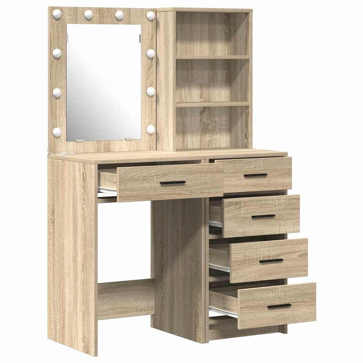 Klædeskab 2 stk. Brun 50 x 41 x 135 cm Konstrueret træ