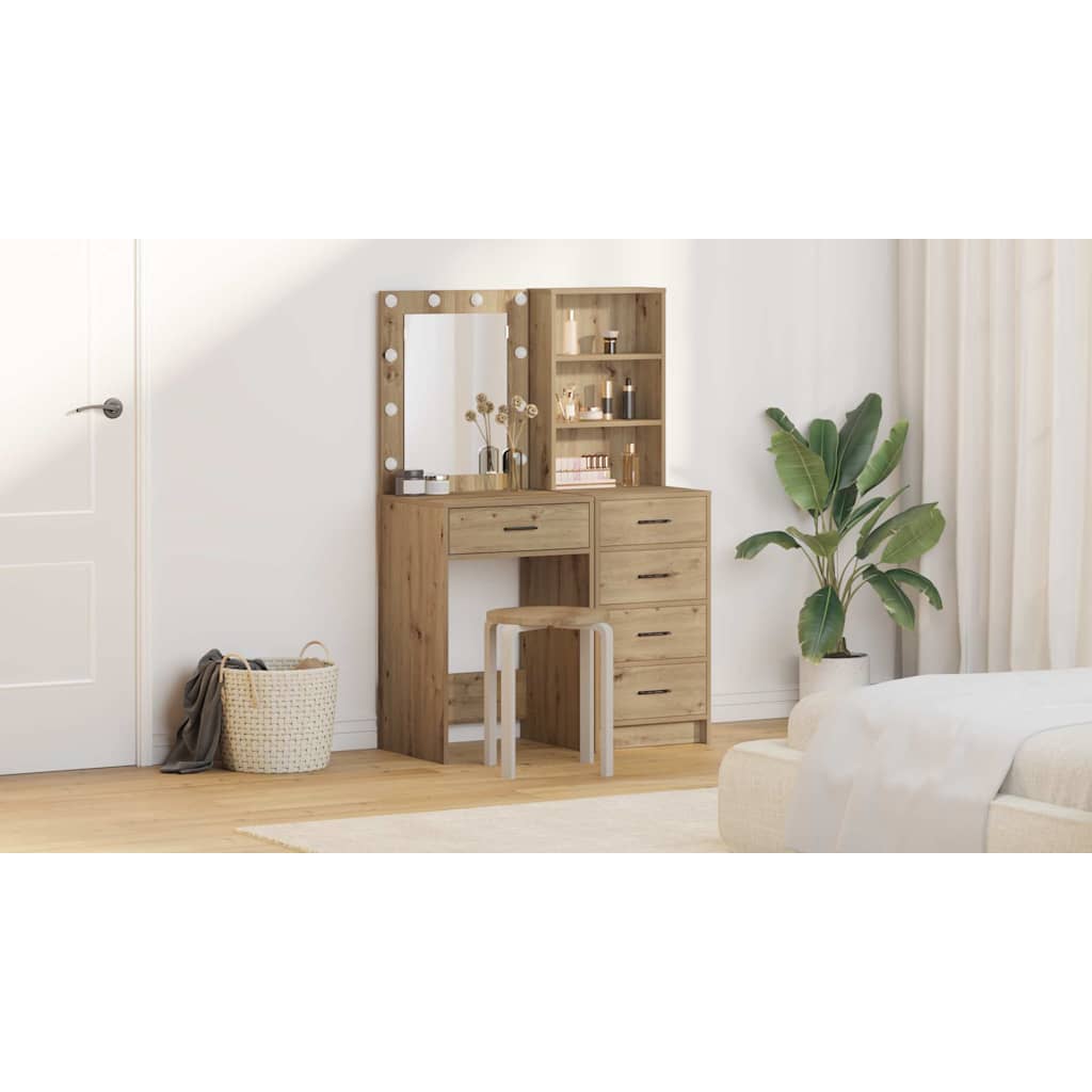 Klædeskab med hylde 2 pcs Brun 50 x 41 x 135 cm Konstrueret træ