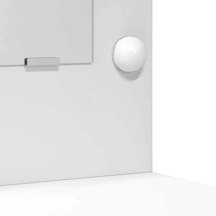 Klædeskab med dør 2 pcs Hvid 50 x 41 x 135 cm Konstrueret træ