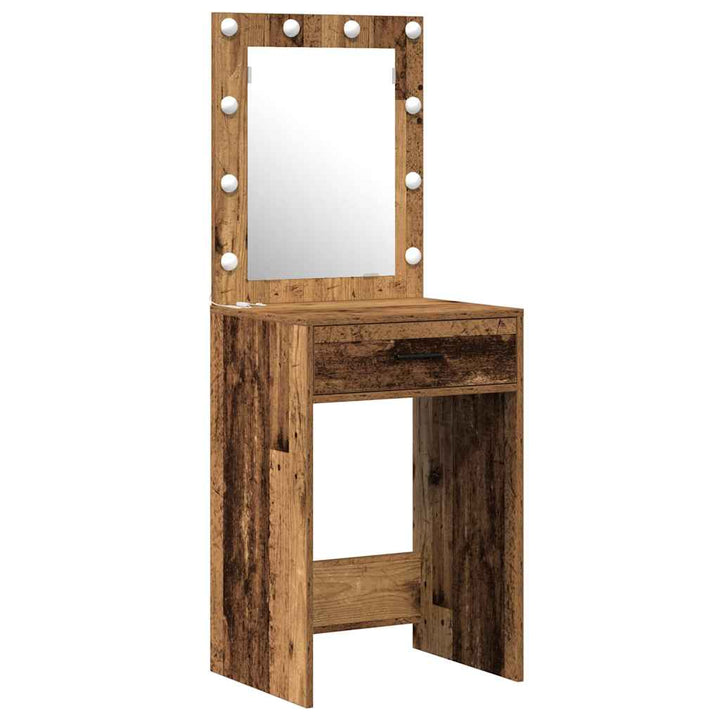 Klædeskab med dør 2 pcs Brun 50 x 41 x 135 cm Konstrueret træ