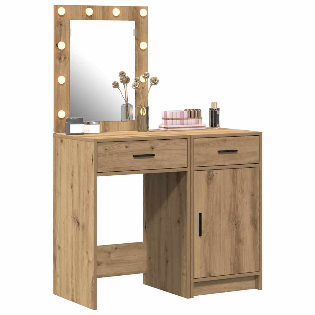 Klædeskab 2 pcs Brun 50 x 41 x 135 cm Konstrueret træ