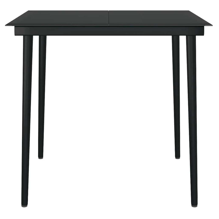 5 dele spisebordssæt til haven polyrattan glas brun