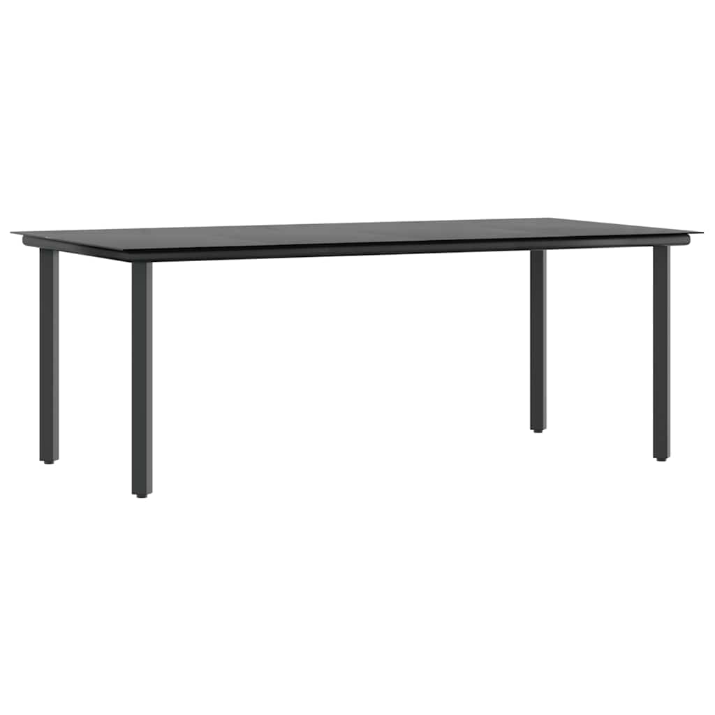 7 dele spisebordssæt til haven m. hynder polyrattan glas brun