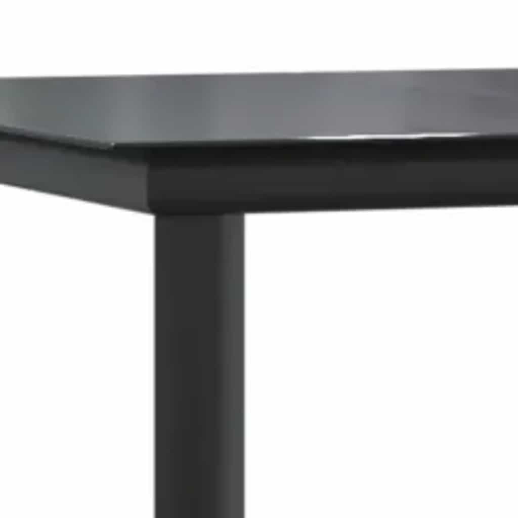 5 dele spisebordssæt til haven m. hynder polyrattan glas brun