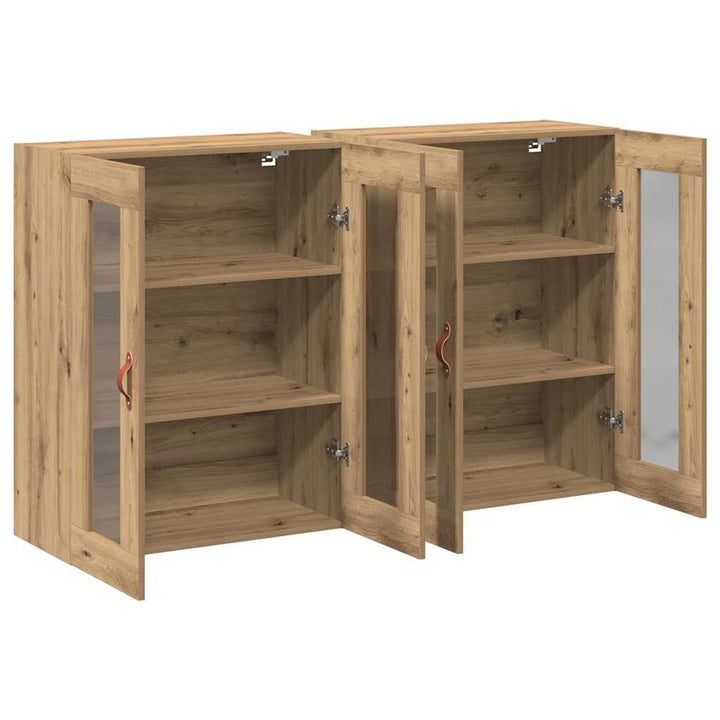 Væggeskabe 2 pcs Artisan Egetræ 69,5 x 34 x 90 cm