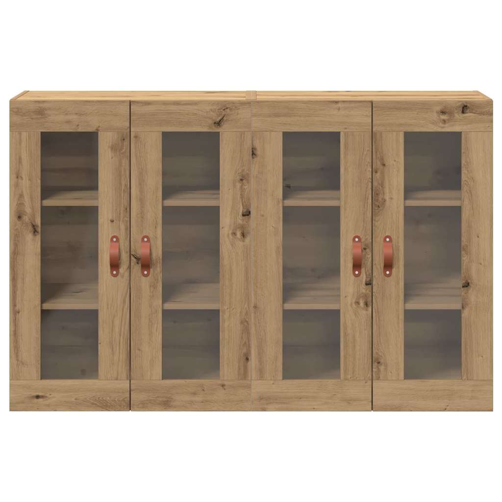 Væggeskabe 2 pcs Artisan Egetræ 69,5 x 34 x 90 cm