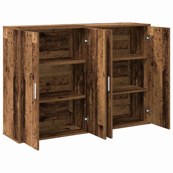 Sideboard 2 pcs Gammelt træ 60 x 31 x 84 cm Konstrueret træ