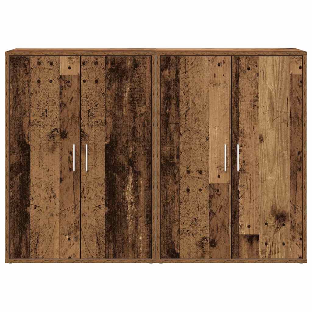 Sideboard 2 pcs Gammelt træ 60 x 31 x 84 cm Konstrueret træ
