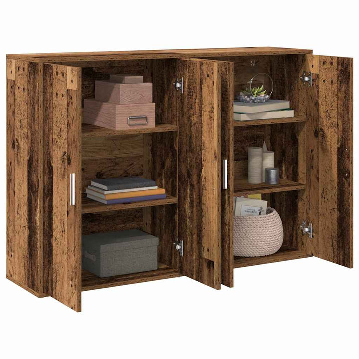 Sideboard 2 pcs Gammelt træ 60 x 31 x 84 cm Konstrueret træ