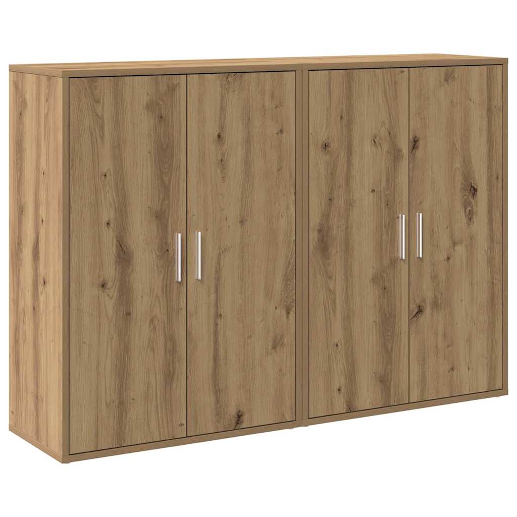 Sideboard 2 pcs Artisan Egetræ 60 x 31 x 84 cm Konstrueret træ