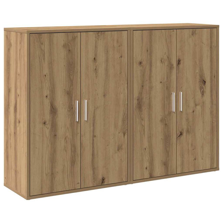 Sideboard 2 stk. Artisan Egetræ 60 x 31 x 84 cm Konstrueret træ