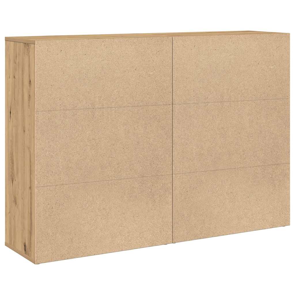 Sideboard 2 pcs Artisan Egetræ 60 x 31 x 84 cm Konstrueret træ