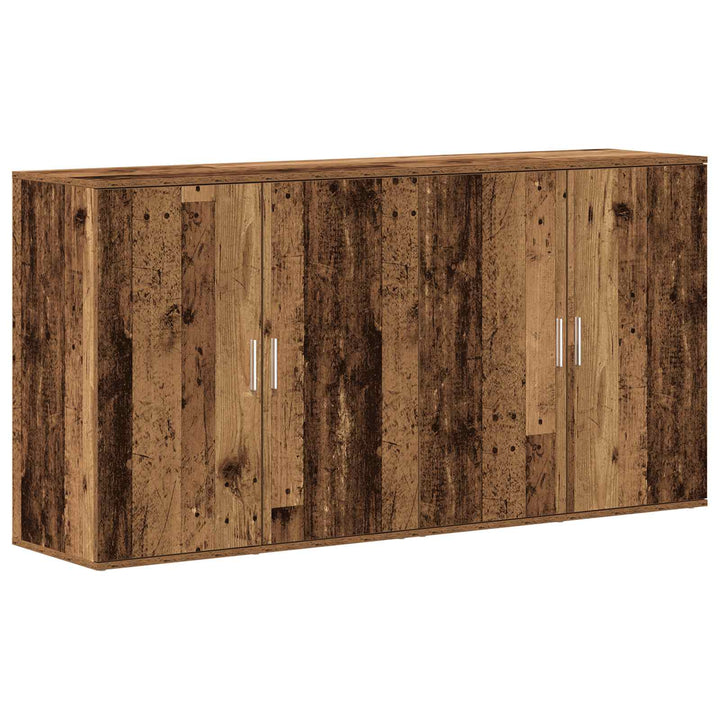 Sideboard 2 pcs Gammelt træ 79 x 38 x 80 cm Konstrueret træ