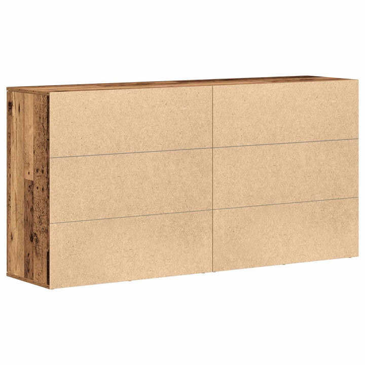 Sideboard 2 pcs Gammelt træ 79 x 38 x 80 cm Konstrueret træ