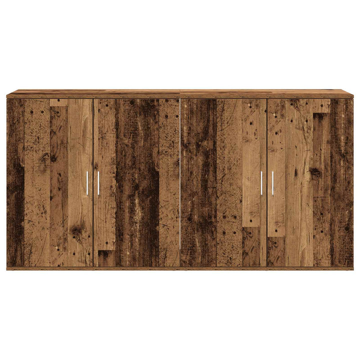 Sideboard 2 pcs Gammelt træ 79 x 38 x 80 cm Konstrueret træ