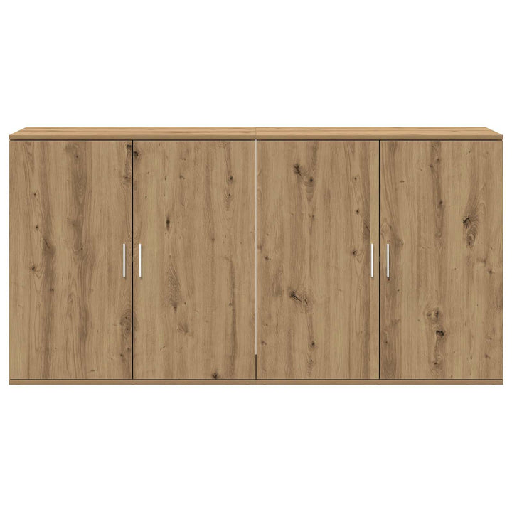 Sideboard 2 pcs Artisan Egetræ 79 x 38 x 80 cm Konstrueret træ