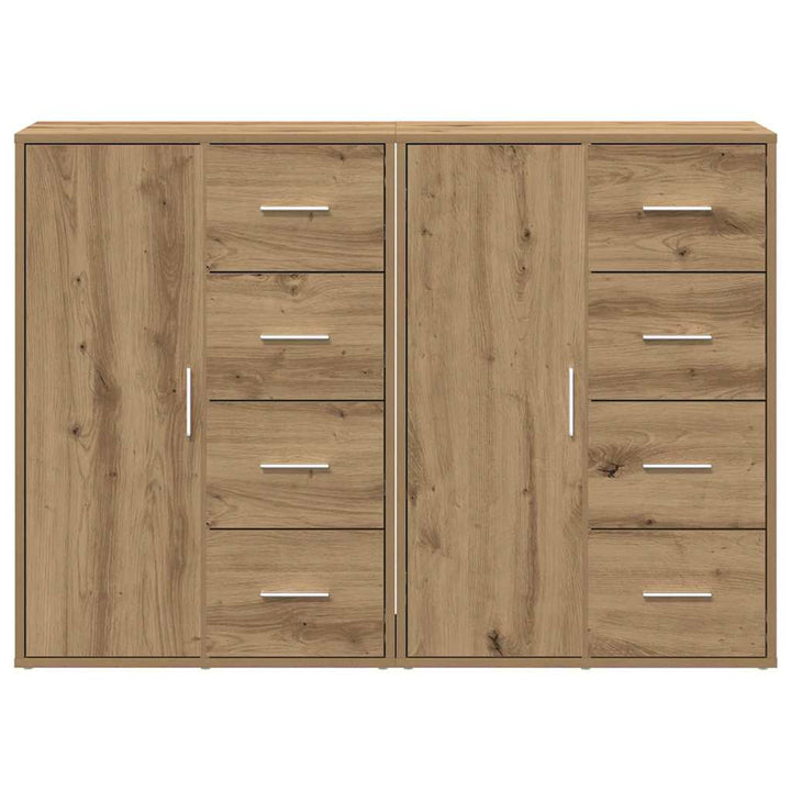 Sideboard 2 pcs Artisan Egetræ 60 x 31 x 84 cm Konstrueret træ
