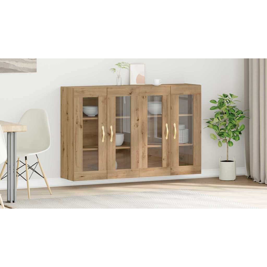 Væggeskabe 2 pcs Artisan Egetræ 69,5 x 34 x 90 cm