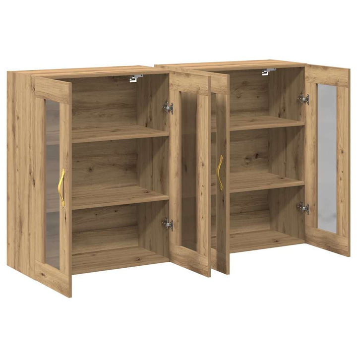 Væggeskabe 2 pcs Artisan Egetræ 69,5 x 34 x 90 cm