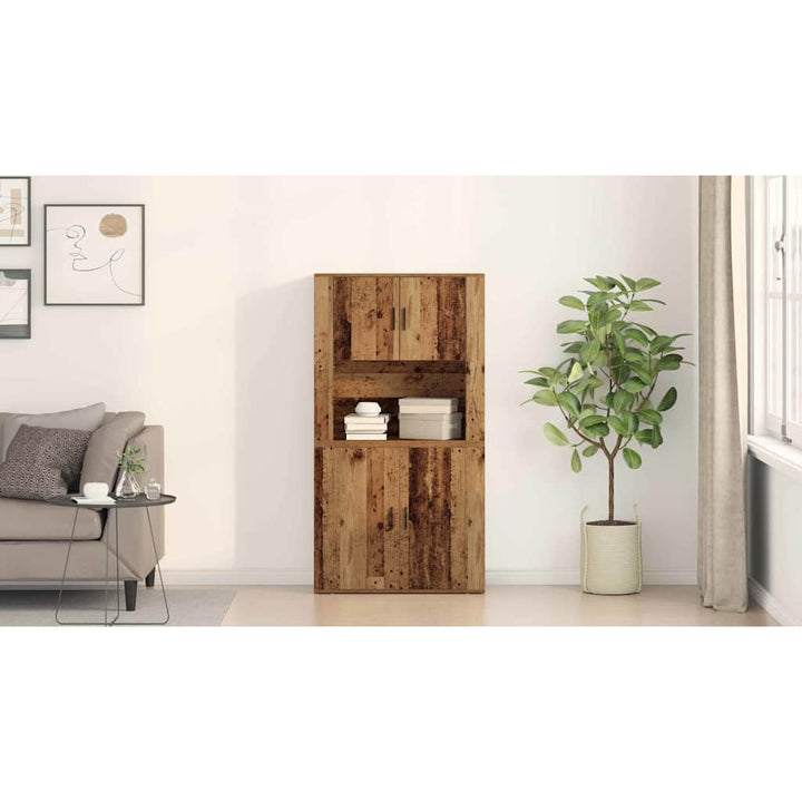 Highboard Gammelt træ 80 x 33 x 150 cm Konstrueret træ