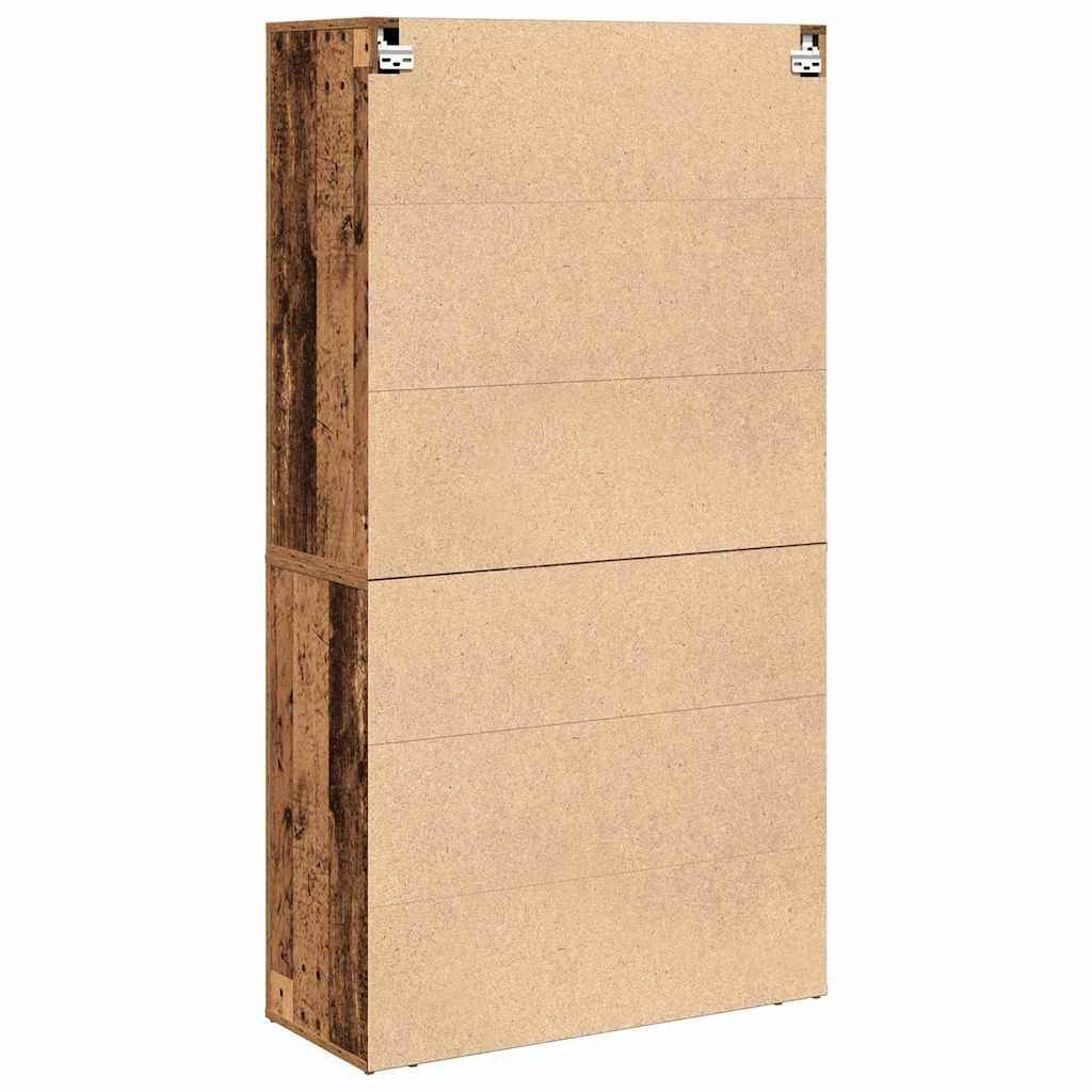 Højskab med skuffe Gammelt træ 80 x 33 x 150 cm Konstrueret træ