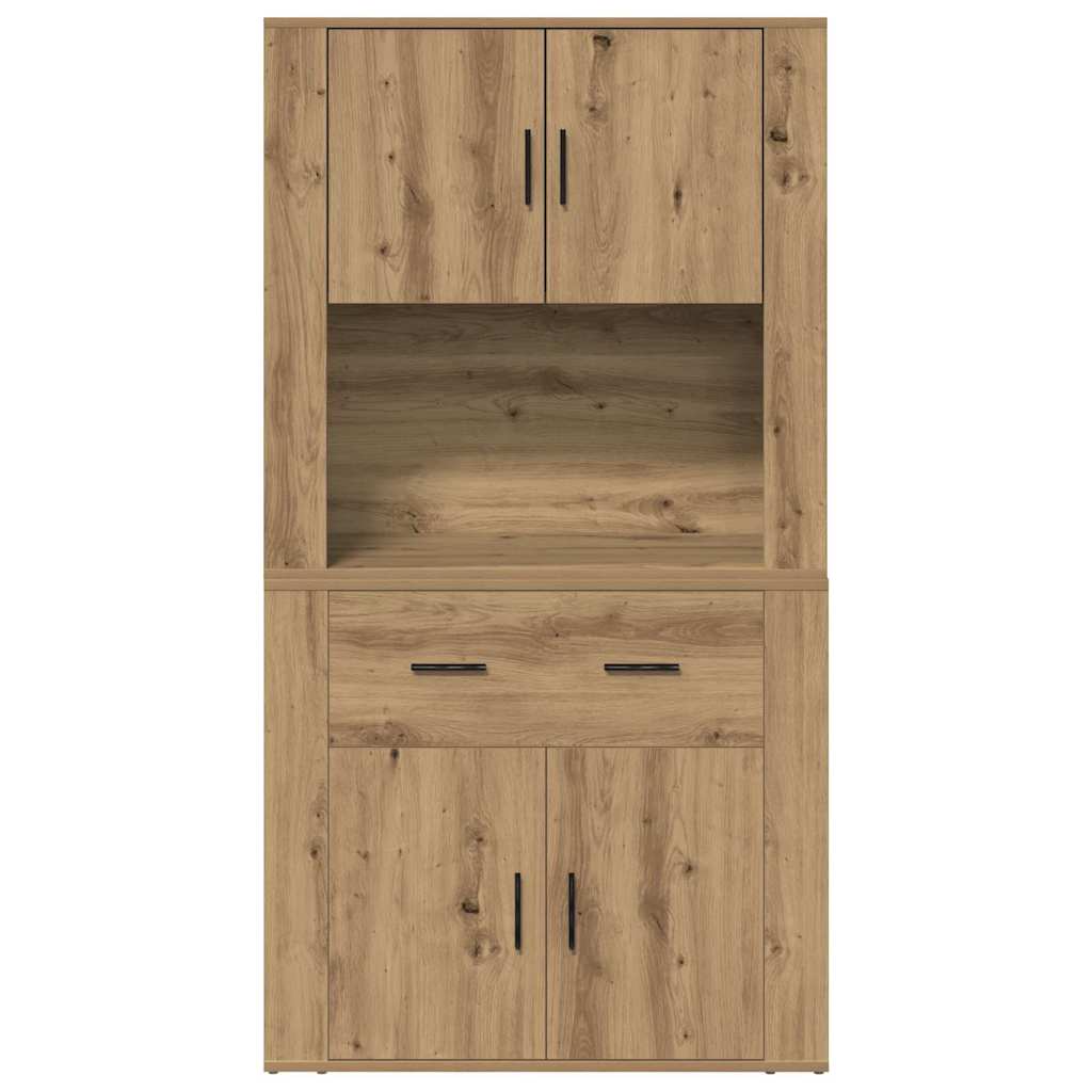 Højskab med skuffe artisan eg 80 x 33 x 150 cm Konstrueret træ