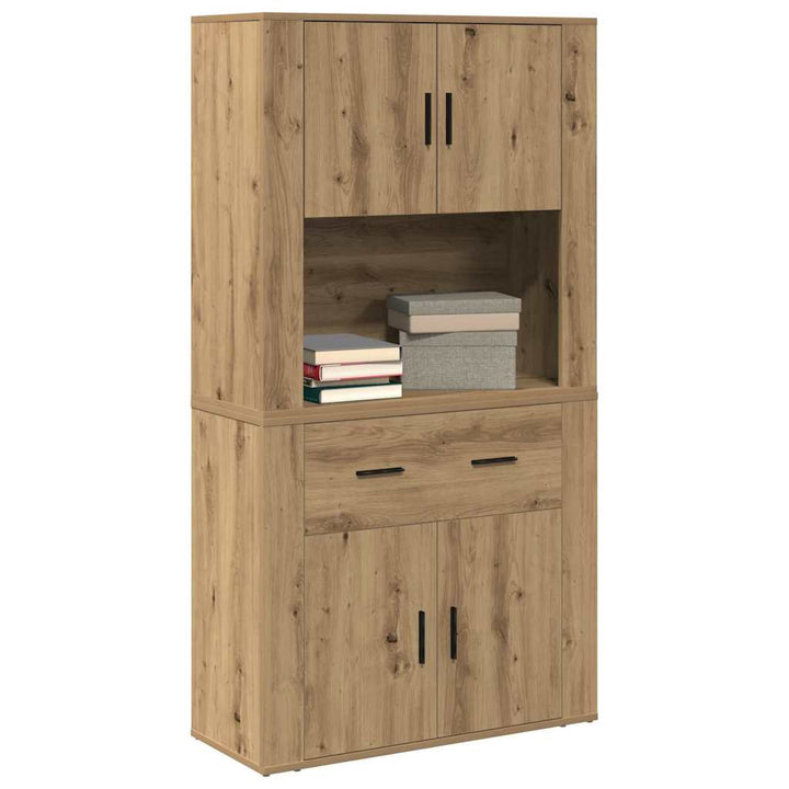 Højskab med skuffe artisan eg 80 x 33 x 150 cm Konstrueret træ