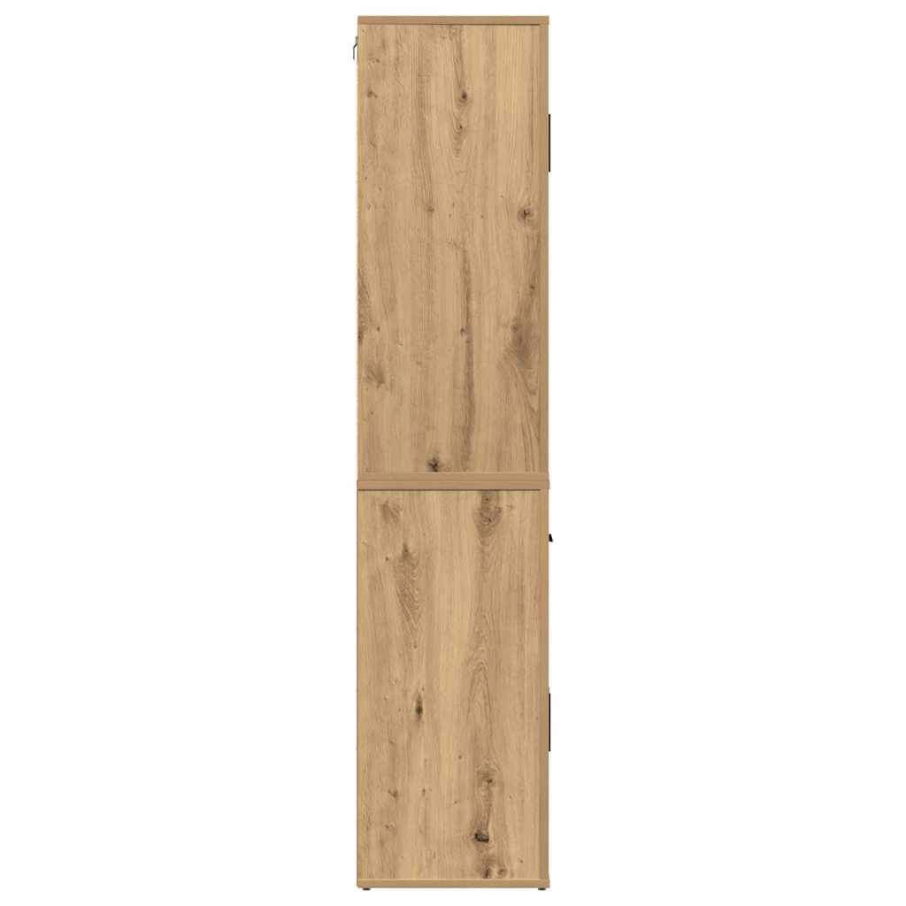Højskab med skuffe artisan eg 80 x 33 x 150 cm Konstrueret træ