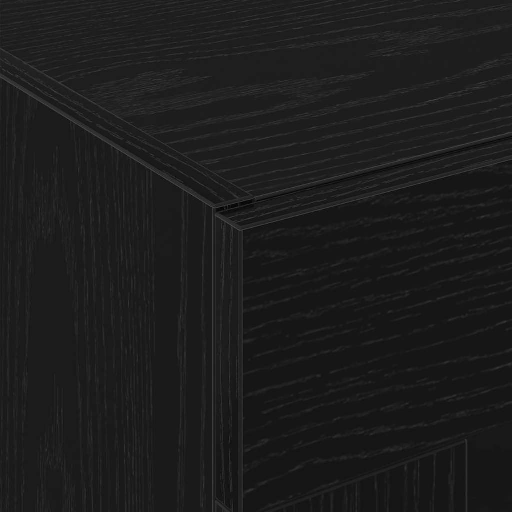 Highboard 2 stk. Sort eg 69,5 x 34 x 180 cm Konstrueret træ