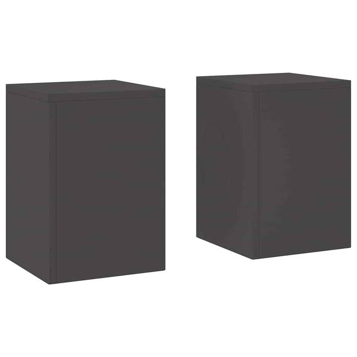 Planteholder 2 pcs Sort 24 x 24 x 35 cm Stål