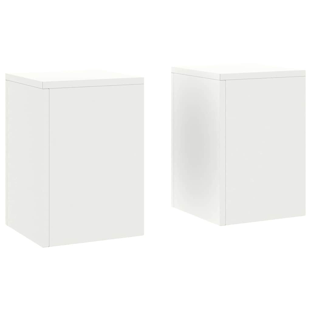 Planteholder 2 pcs Hvid 24 x 24 x 35 cm Stål