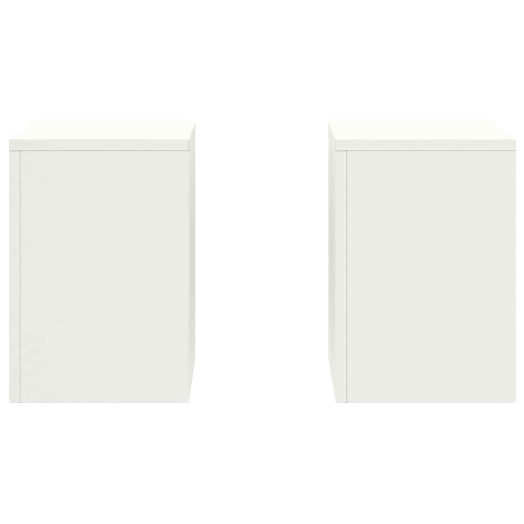 Planteholder 2 pcs Hvid 24 x 24 x 35 cm Stål