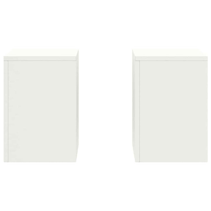 Planteholder 2 pcs Hvid 24 x 24 x 35 cm Stål