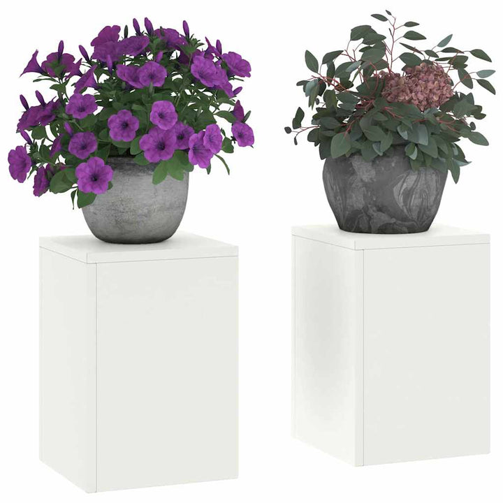 Planteholder 2 pcs Hvid 24 x 24 x 35 cm Stål