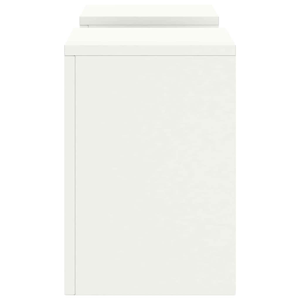 Planteholder 2 pcs Hvid 24 x 24 x 35 cm Stål
