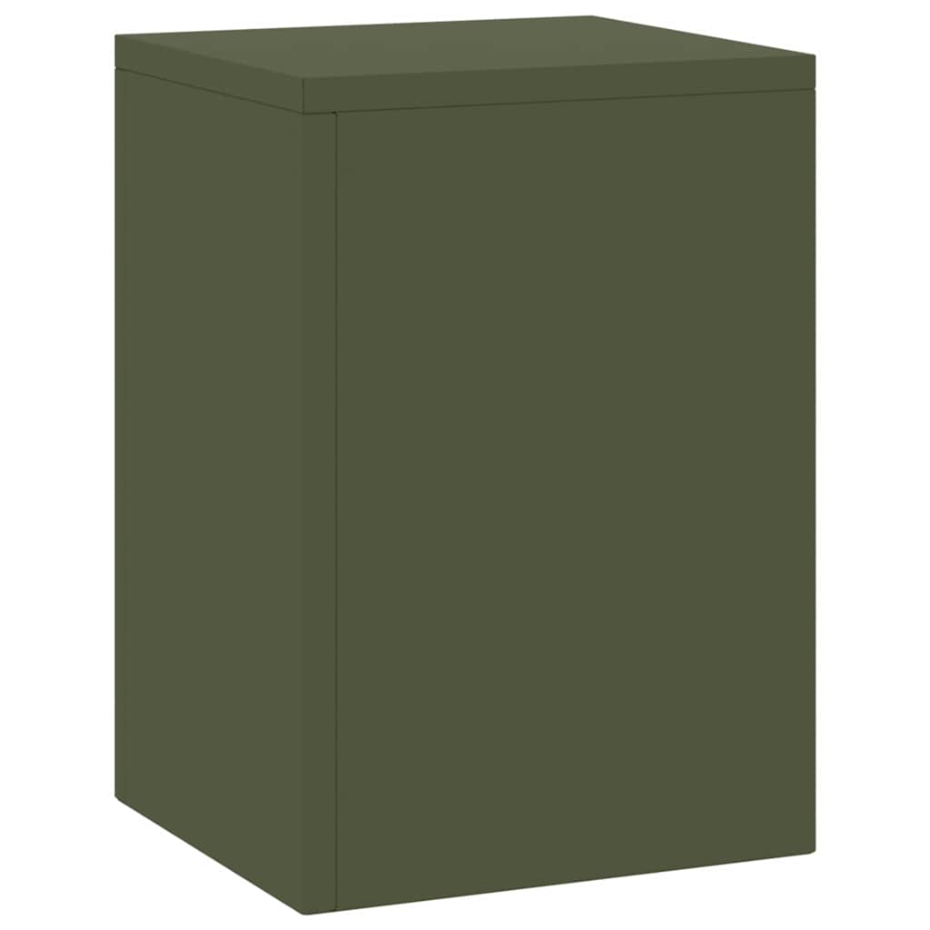 Planteholder 2 pcs Olivengrøn 24 x 24 x 35 cm Stål